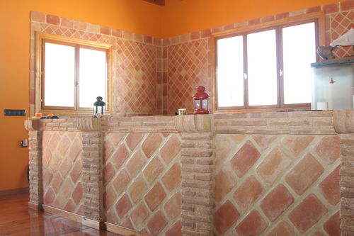 Placas de revestimento em terracota - Ceramicas Antonio Aleman - fosca / para ambiente interno / de parede