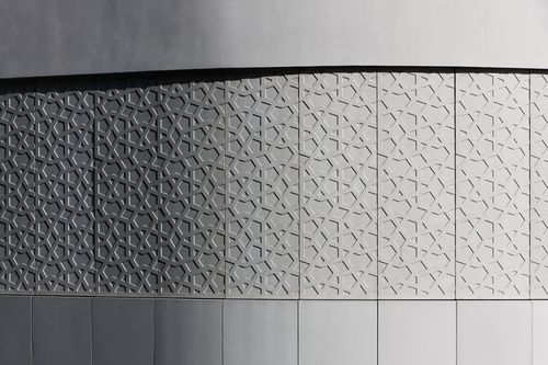 Placa de revestimento aparente em concreto - RUDAS PERFORATED PANEL - IVANKA - para ambiente interno / para ambiente externo