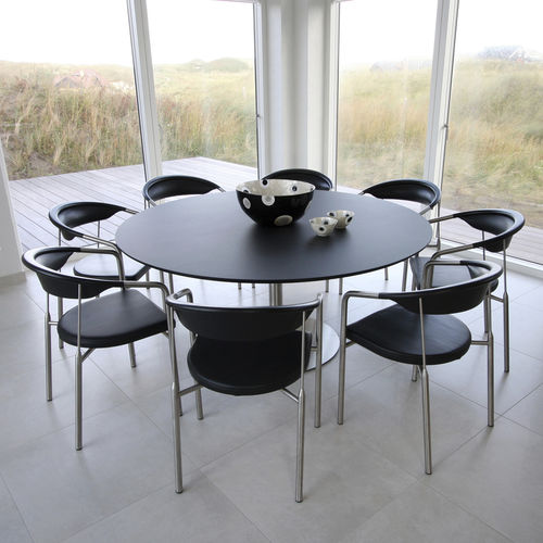Mesa de jantar contemporânea - TRAIN - House of Finn Juhl – Onecollection - em aço inoxidável / quadrada / redonda