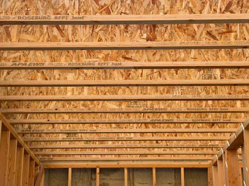 Viga em madeira reconstituída - RFPI JOIST®  - SOLID-SAWN FLANGE - ROSEBURG - em I / para piso / de telhado