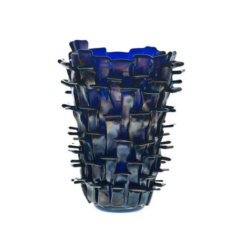 Vaso contemporâneo - RITAGLI - Venini - em vidro / azul