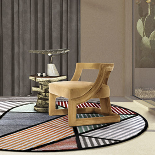 Poltrona contemporânea - BATAK BOLD  - BRABBU DESIGN FORCES - em veludo / amarela / cor personalizável