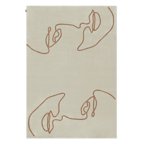 Tapete contemporâneo - TAUPE - BRABBU DESIGN FORCES - padrão abstrato / em poliéster / em nylon