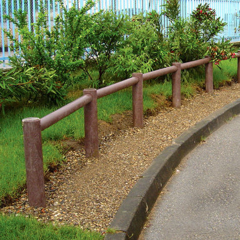 Cerca com barras - 1/2/3 LISSES - PLAS ECO - para espaço público / para campo ou quadra esportiva / para áreas verdes