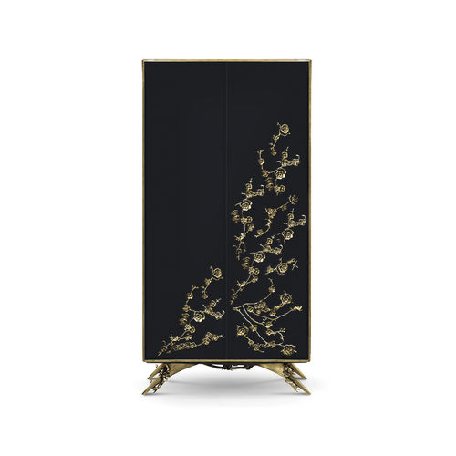 Guarda-roupa de design original - SPELLBOUND LACQUER - KOKET Love Happens - em madeira laqueada / com portas de abrir