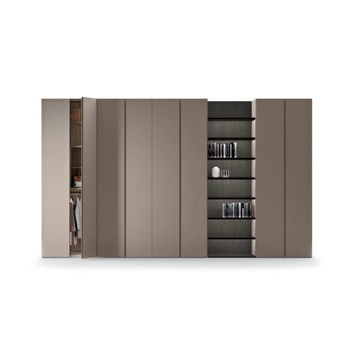 Guarda-roupa modular - Beverly - Presotto - contemporâneo / em madeira laqueada fosca / com portas de abrir