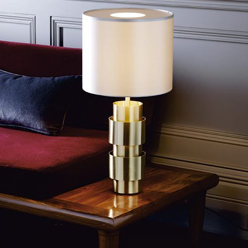 Luminária de mesa - RING - cto lighting - em latão / em seda / contemporânea