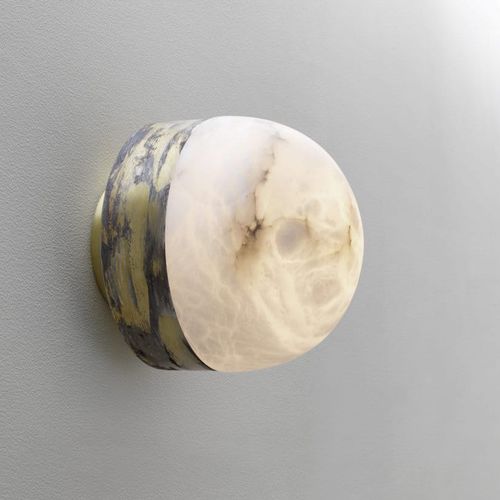 Arandela contemporânea - LUCID - cto lighting - para ambiente interno / em latão / em alabastro