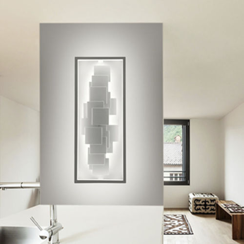 Arandela de design original - SCULPTURAL LT - CINIER - para ambiente interno / em aço / em pedra natural