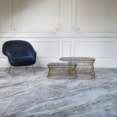 Tapete contemporâneo - ONYX STARDUST - Edition Bougainville - estampado / em PET / de lã
