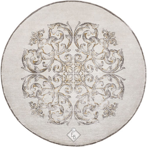 Tapete tradicional - DE VINCI EARTH - Edition Bougainville - com padrão floral / em PET / de lã