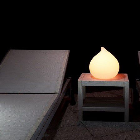 Luminária de cabeceira - TEARDROP - Imagilights - em vidro / contemporânea / com bateria recarregável