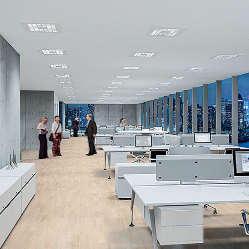Downlight de embutir - MIREL EVOLUTION MINI - ZUMTOBEL - de sobrepor / de LED / quadrado