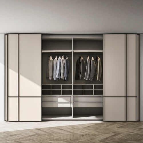 Guarda-roupa com portas de correr - SM2014C - ZALF spa - modular / de embutir / contemporâneo