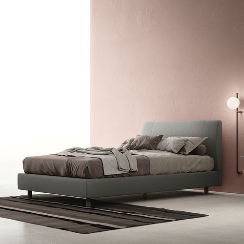 Cama de casal - SPOON - ZALF spa - contemporânea / com cabeceira estofada / estofada