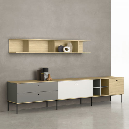 Buffet aparador suspenso - ZALF spa - contemporâneo / em laminado melamínico / com prateleiras