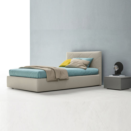 Cama de solteiro - ICON SMALL - ZALF spa - contemporânea / com cabeceira estofada / com criado mudo