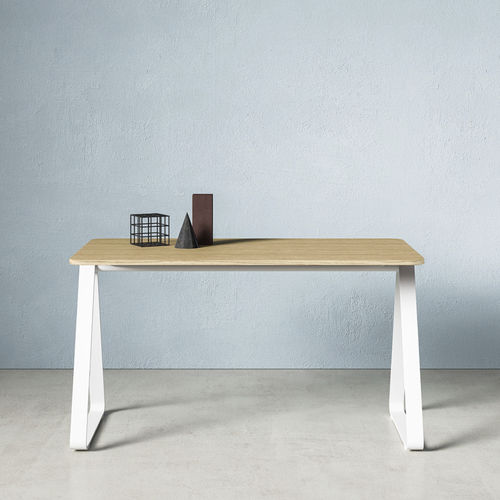 Mesa secretária de piso - ARCHIMEDE - ZALF spa - contemporânea / em laminado melamínico / reta