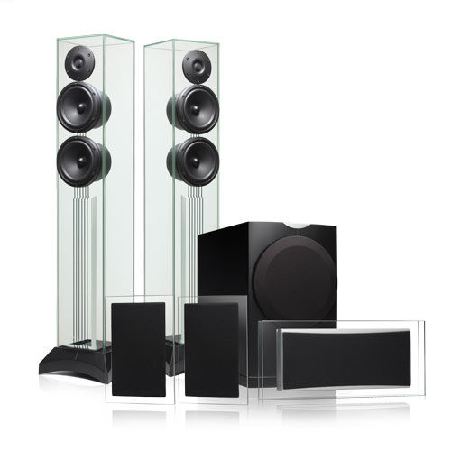 Conjunto de home theater coluna - PACK 5 - WATERFALL - residencial / para ambiente interno / retangular