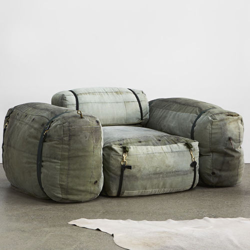 Puff contemporâneo - THE SHEARER  - LifeSpaceJourney - em couro / modular / sob medida
