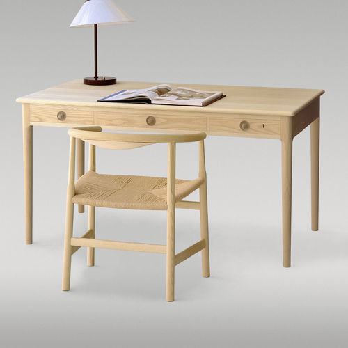 Cadeira contemporânea - pp201/pp203  - PP MØBLER - para ambiente interno / em corda / com base em madeira maciça