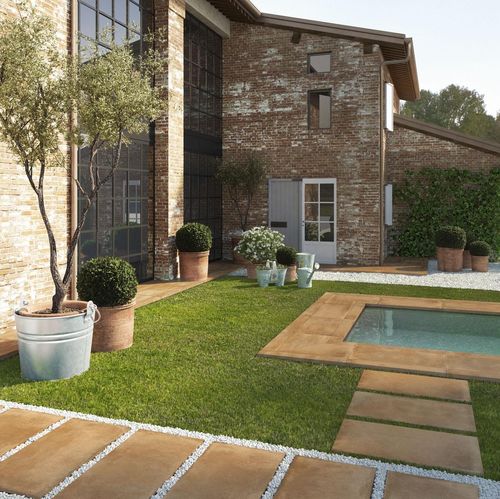 Placas de revestimento em grés porcelanato - COTTOTOSCANA20 - MARAZZI - fosca / para ambiente externo / para beira de piscina