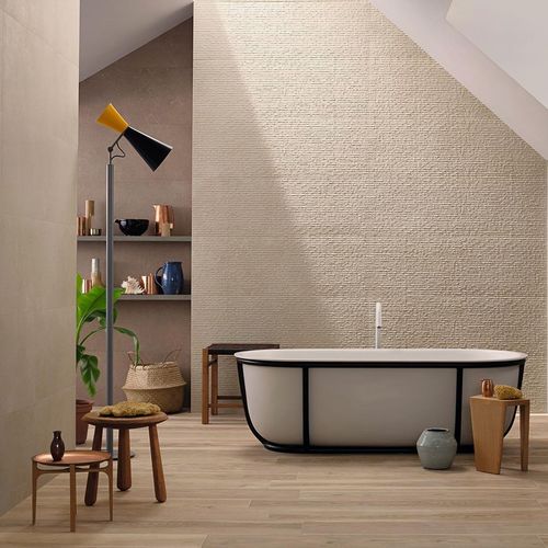 Placas de revestimento em grés porcelanato - STONE_ART - MARAZZI - fosca / lisa / 3D