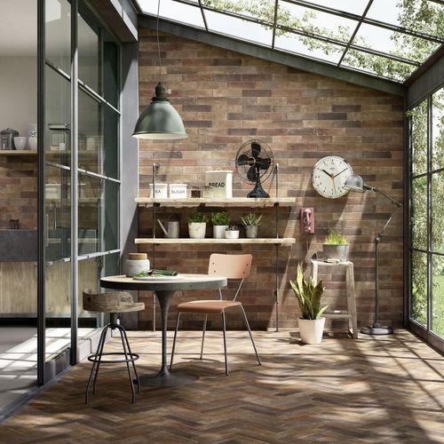 Placas de revestimento em grés porcelanato - TERRAMIX - MARAZZI - fosca / com acabamento natural / para ambiente interno