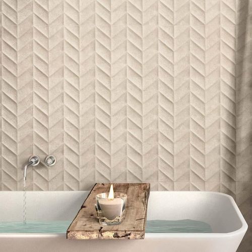 Placas de revestimento em grés porcelanato - WORK - MARAZZI - fosca / 3D / acetinada