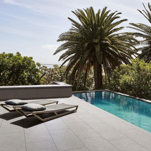 Placas de revestimento em grés porcelanato - MYSTONE MOON20 - MARAZZI - polida / para ambiente externo / de piso