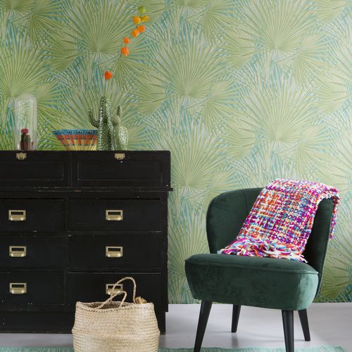 Papel de parede contemporâneo - LUCY IN THE SKY - Rasch - floral / com natureza / com animais