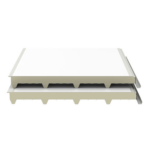Painel sanduíche para terraço de cobertura - ISODECK PVSTEEL - Isopan - face metálica / face em aço galvanizado / núcleo de poliuretano