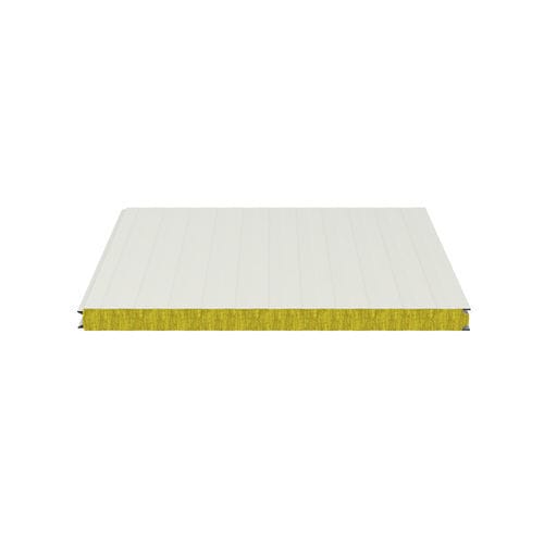 Painel sanduíche para revestimento de fachada - ISOFIRE WALL FG HF - Isopan - para parede / face metálica / núcleo de lã de vidro