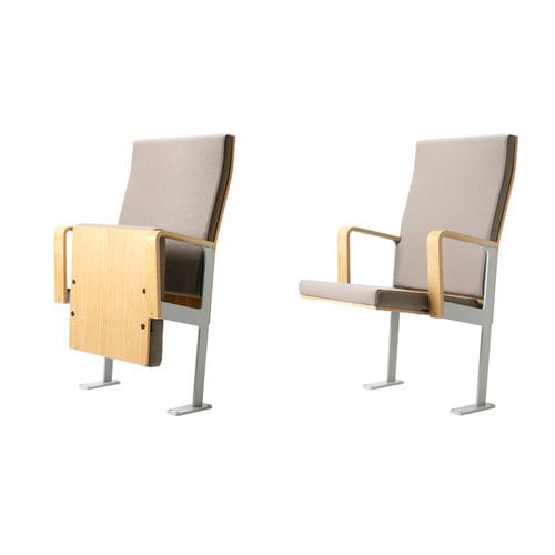 Cadeira de auditório em tecido - ALTO - Race Furniture - em madeira / estofada / dobrável