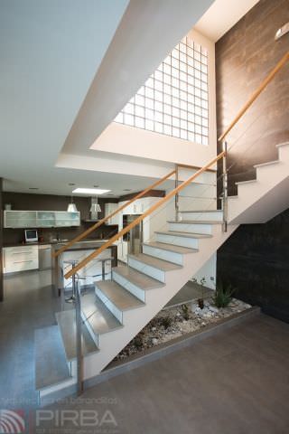 Guarda-corpo em aço inoxidável - MD. MARINE 1 - PIRBA - com cabos / para ambiente interno / para escada