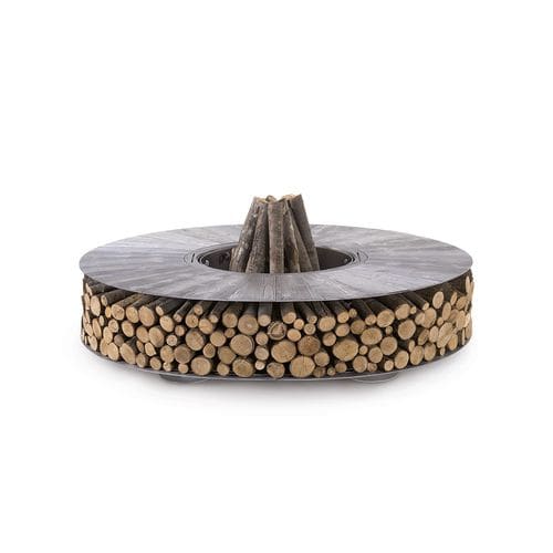 Braseiro de jardim a lenha - Zero texture - Ak47 Design - em ferro / em inox escovado / em alumínio