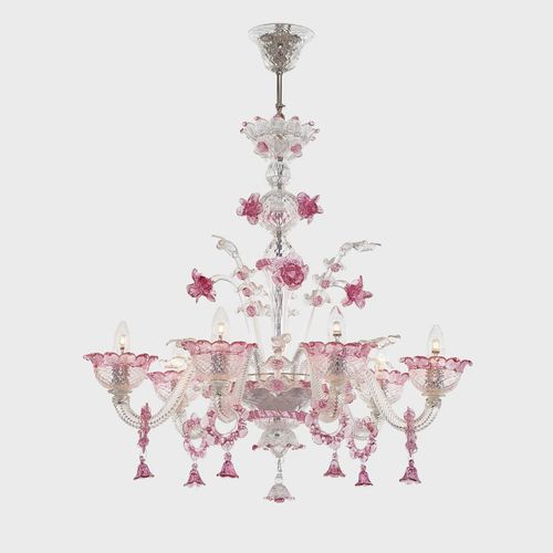 Lustre clássico - APOLLO - Sogni di Cristallo - em vidro de Murano / em vidro soprado / para 6 lâmpadas