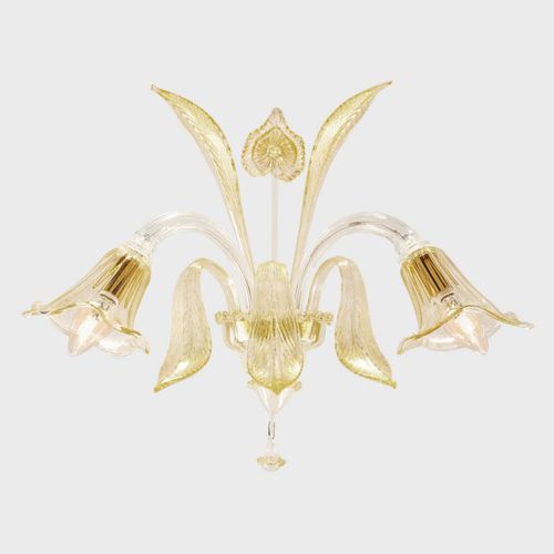 Arandela clássica - GOLD AFRODITE - Sogni di Cristallo - para ambiente interno / em vidro soprado / em vidro de Murano