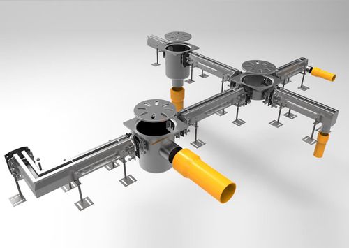 Calha de escoamento com grelha - fratelli malin srl - de fenda / em aço inoxidável / para espaço público