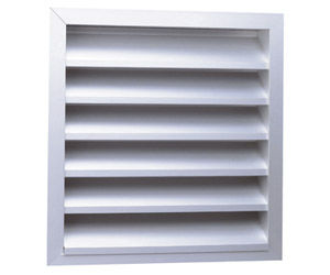 Grelha de ventilação em alumínio anodizado - A26000N - PANOL - retangular / sob medida