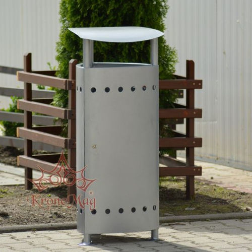 Lixeira pública - URBAN 16C - KRONEMAG MILLENIUM srl - em aço galvanizado / com tampa / para ambiente externo