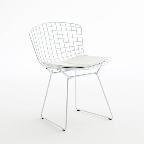Cadeira contemporânea - 1952 - Knoll international - para ambiente externo / em material plástico / em aço