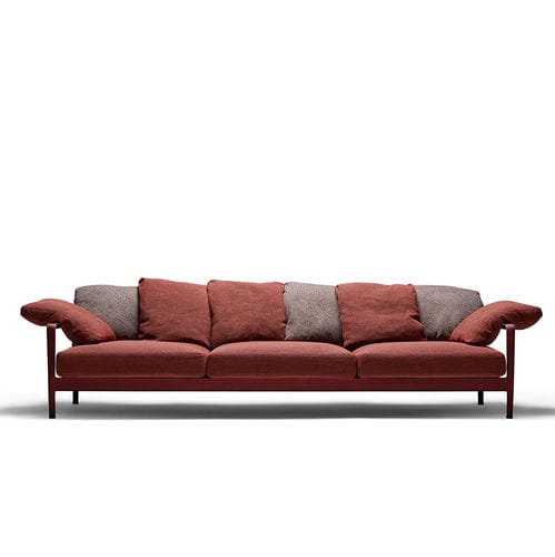 Sofá modular - Lissoni - Knoll international - contemporâneo / para ambiente externo / em tecido