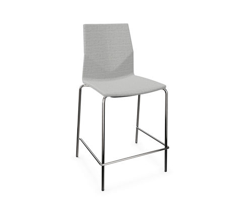 Cadeira alta contemporânea - FOURCAST&reg;2 COUNTER/ HIGH FOUR - Four Design - para ambiente interno / em tecido / em aço