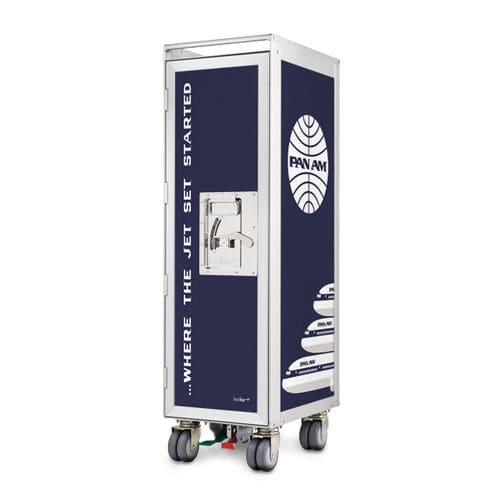 Carrinho de serviço - BORDBAR_NEW PAN AM WINGS - bordbar design GmbH - da linha comercial / personalizável / em alumínio anodizado