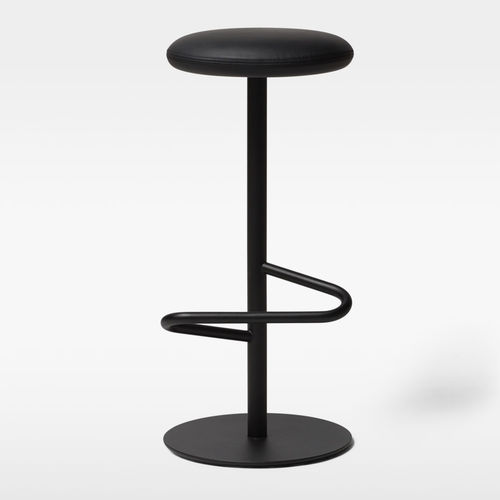 Banqueta alta contemporânea - ODETTE - Massproductions - com base de aço revestido a pó / estofada / para restaurante