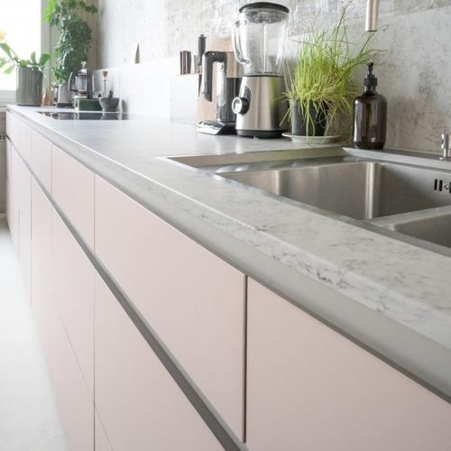 Cozinha contemporânea - DK - MYKILOS - em pedra / em concreto / em linóleo