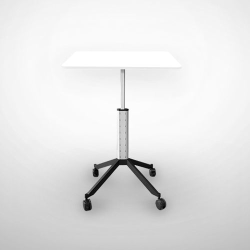 Mesa contemporânea - W-637200 - Adeco - em material plástico / com base metálica / retangular