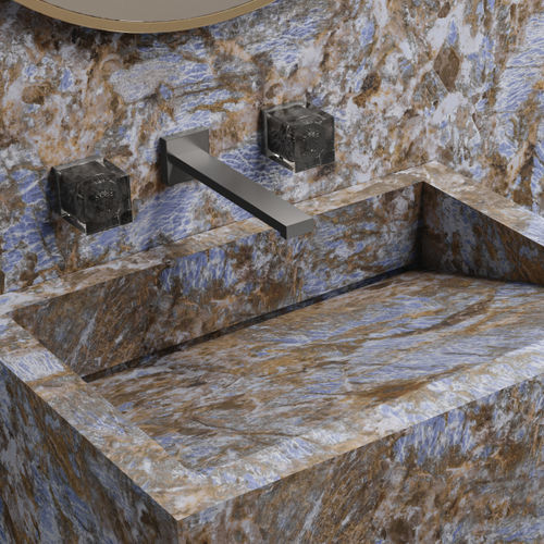 Misturador bicomando para lavatório - PF60011340 - Versace Ceramics - de parede / metálico / para banheiro