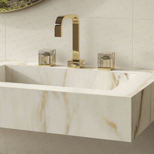 Misturador bicomando para lavatório - PF60011334 - Versace Ceramics - de bancada / metálico / para banheiro